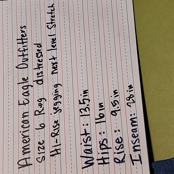 EUC AMERICAN EAGLE WOMEN JEANS size 6 - Picture 9 of 9